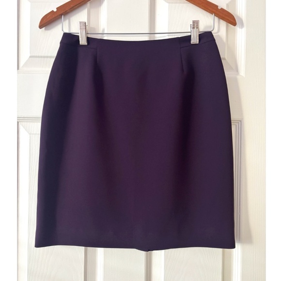Vintage Petite Sophisticate Skirt - Eggplant Purple Size 4P - Picture 1 of 7